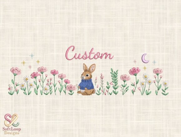 A Dreamy Touch: Exploring the Custom Bunny Embroidery Design