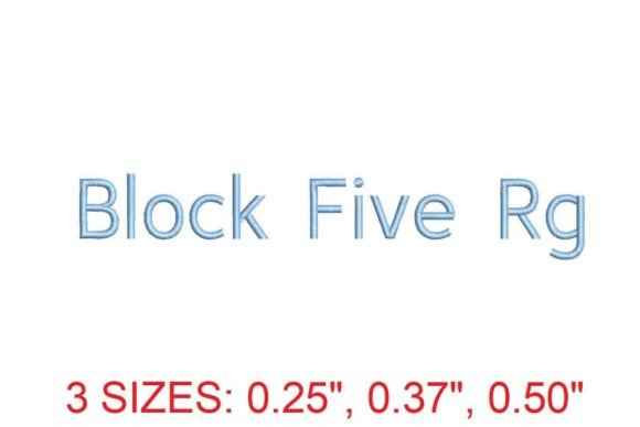 Block Five Rg Embroidery Font: Timeless Elegance for Your Needlework