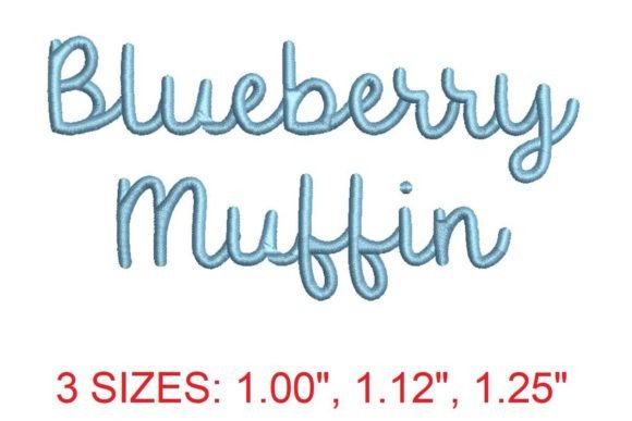 Blueberry Muffin Embroidery Font: A Sweet Design Recipe