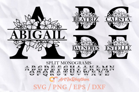 Floral Monogram Letters SVG: Beyond a Standard Font