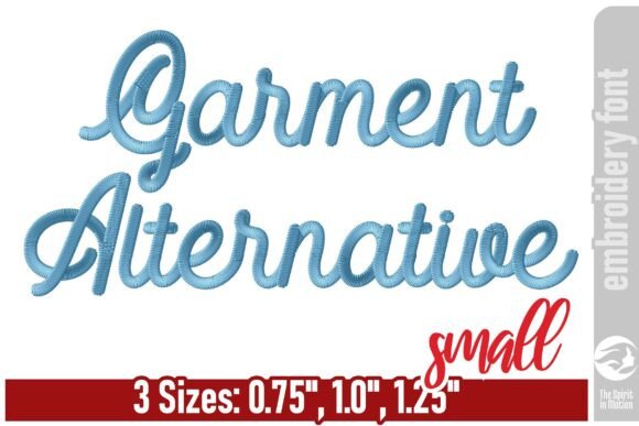 Garment Alternative Embroidery Font - S: Vintage Charm Meets Modern Stitching