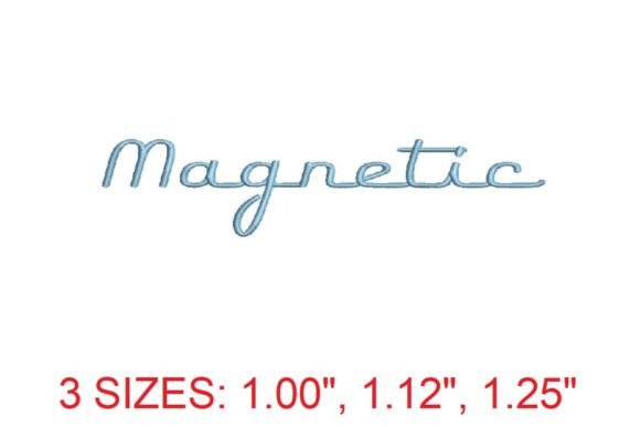 Magnetic Embroidery Font: Elevate Your Stitching with Modern Style