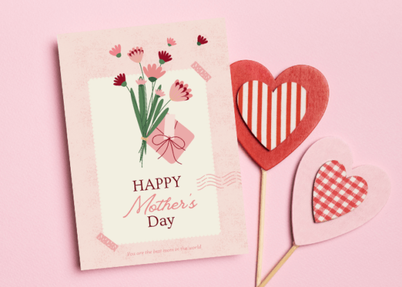 Printable Happy Mother's Day Card: A Canva Template Guide