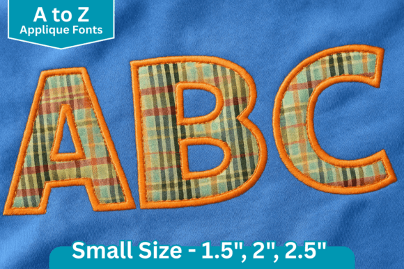 Retro Block Applique Embroidery Font: Bold Stitching for Every Project