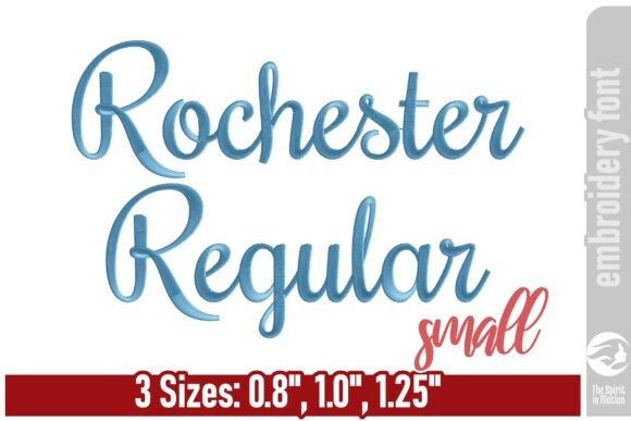Rochester Embroidery Font - Small: A Designer's Guide
