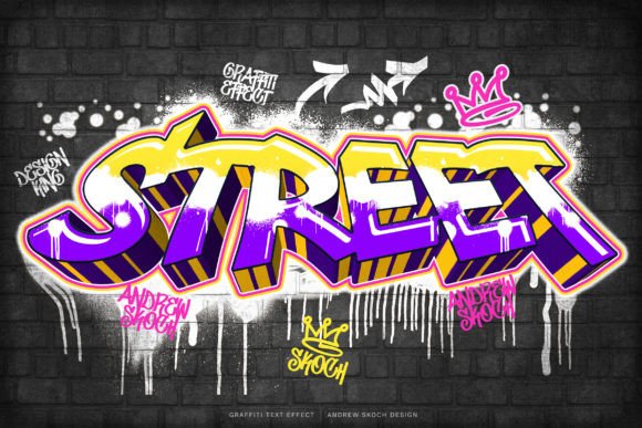 Urban Edge with Graffiti Text Effect Templates